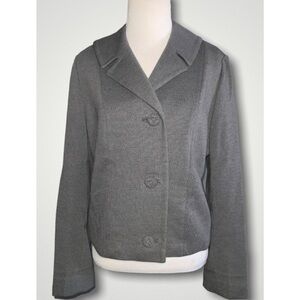 Fashionbilt Gray Will 1970’s Vintage 3 Button Blazer Satin Lined Short Medium
